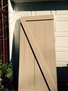 The back side of the frame.